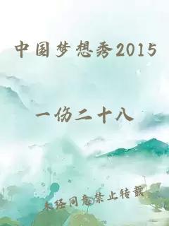 中国梦想秀2015