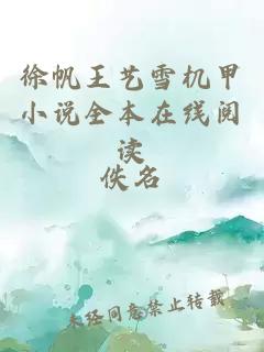 徐帆王艺雪机甲小说全本在线阅读